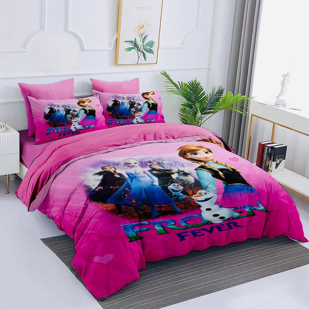 Comfort characters cotton 100% single size 4pcs