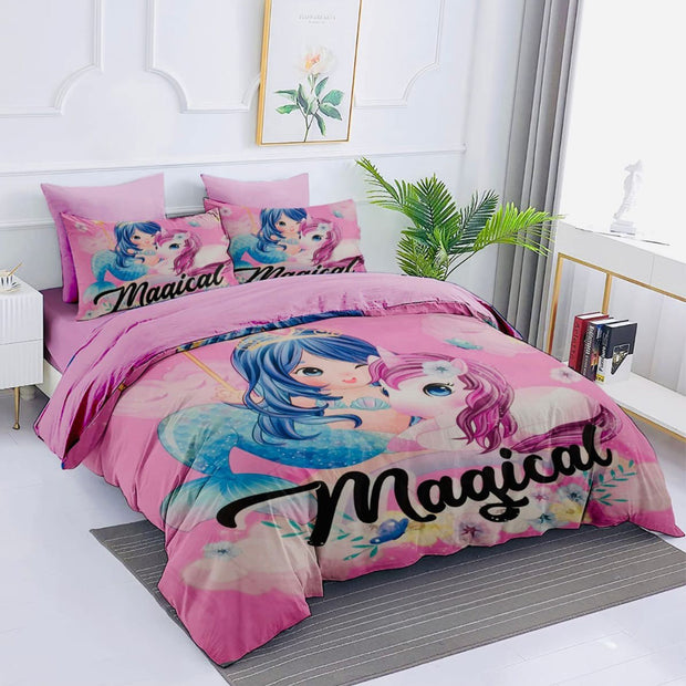 Comfort characters cotton 100% single size 4pcs