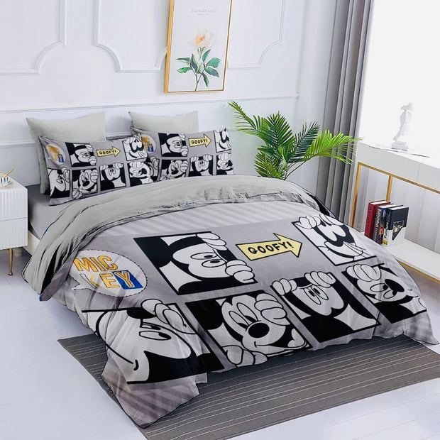 Comfort characters cotton 100% single size 4pcs