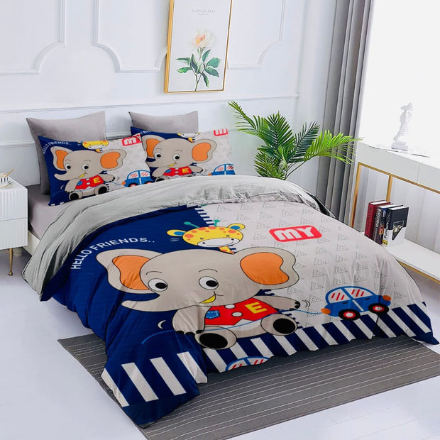 Comfort characters cotton 100% single size 4pcs