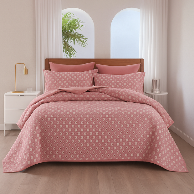 Bedspread 50% cotton | 50% polyester 3pcs 350GSM | Single half
