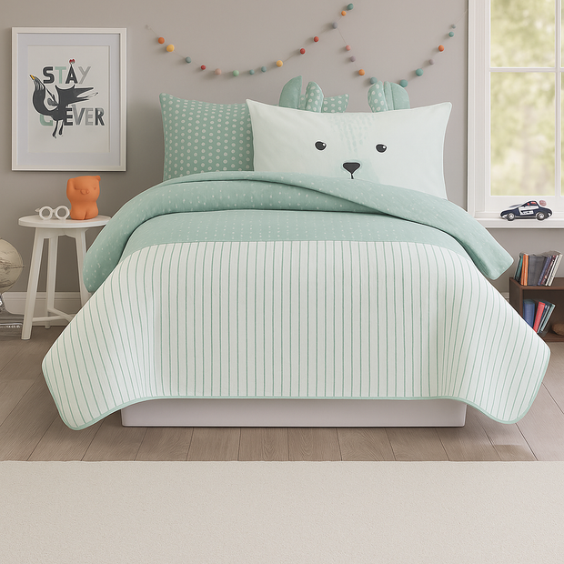 Bedspread 100% cotton 4pcs Single half