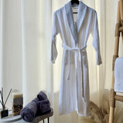 Bathrobe White broader cotton 100% (turkey)